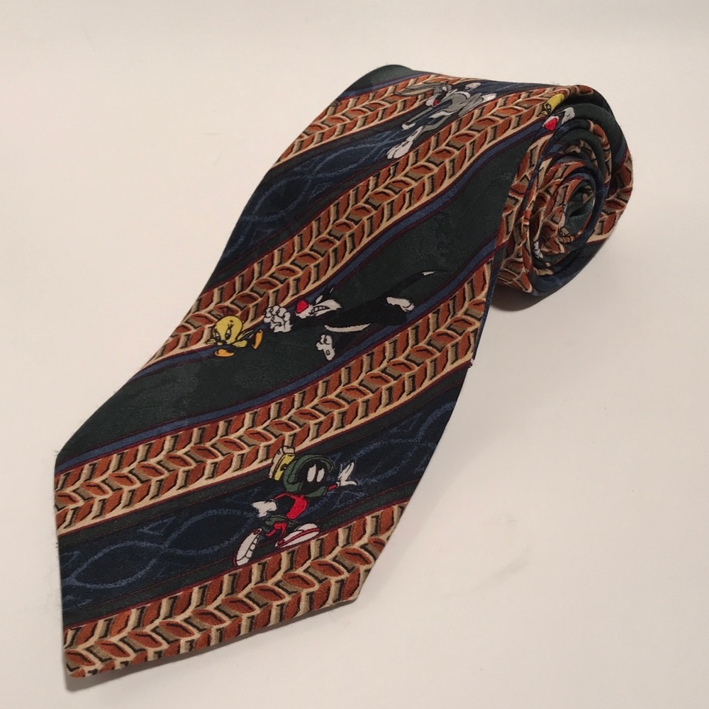Vintage 90’s Looney Tunes mania novelty neck tie